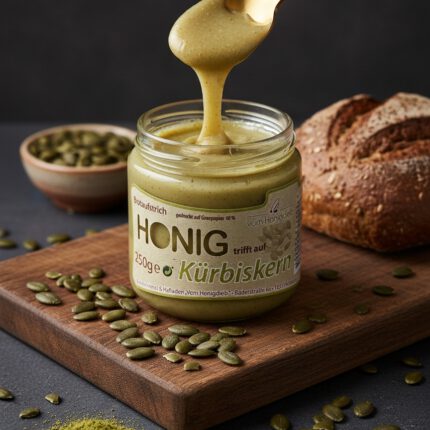 Honig trifft auf Kürbiskern